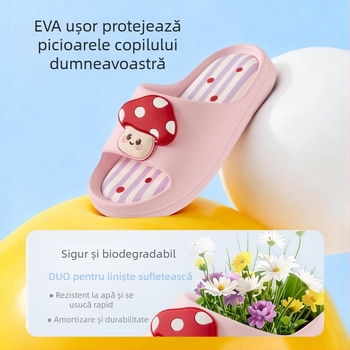 Nido Bear 2026 Sandalele pentru copii, vară, interior/exterior, unisex, talpă EVA moale, antiderapante, pentru baie