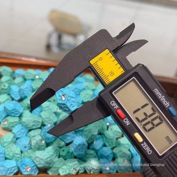 Brățară din mărgele turcoaze cu model octagonal — făcută manual, accesorii bijuterii DIY