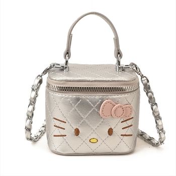 Geantă pentru femei în stil japonez, design drăguț de desene animate, mini geantă-box din PU, crossbody