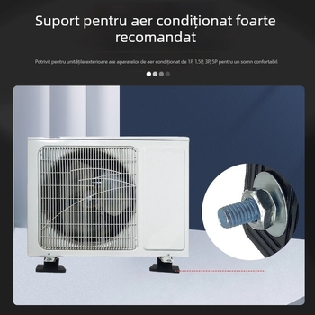 Padă amortizoare din cauciuc pentru unitatea exterioară a aerului condiționat, bază amortizare, izolare fonică, pătrat îngroșat universal