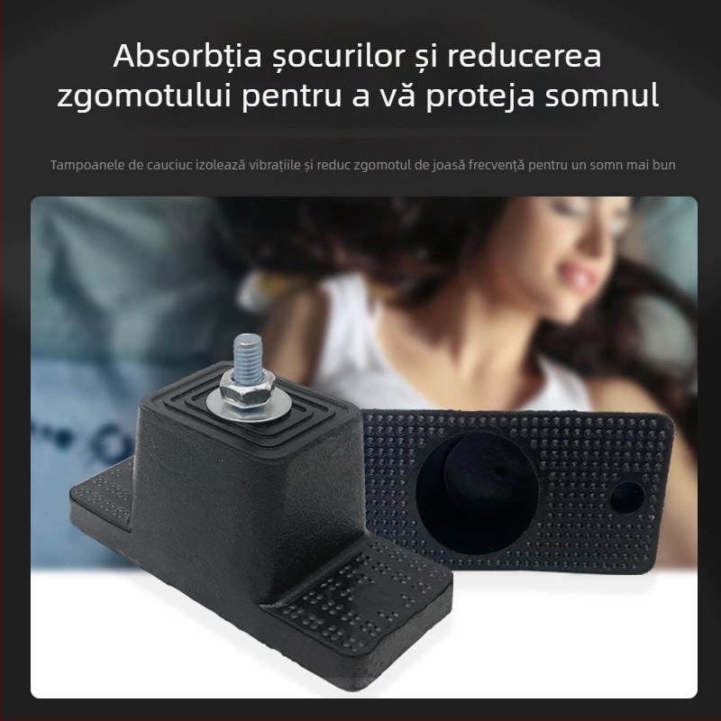 Padă amortizoare din cauciuc pentru unitatea exterioară a aerului condiționat, bază amortizare, izolare fonică, pătrat îngroșat universal