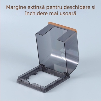 Tip 86 baie – toaletă inteligentă, priză înălțată, cutie impermeabilă, întrerupător de baie cu bandă adezivă, capac de protecție impermeabil