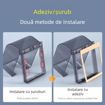 Tip 86 baie – toaletă inteligentă, priză înălțată, cutie impermeabilă, întrerupător de baie cu bandă adezivă, capac de protecție impermeabil
