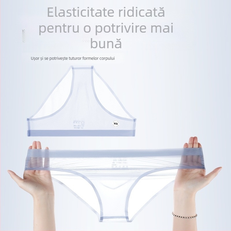 Boxeri bărbați din nylon, fără cusături, antibacterieni, cupă 3D conturată, talie medie
