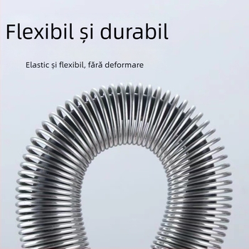 Furtun de duș din oțel inoxidabil 304 pentru baie, 1,5–2 m, extins, protecție împotriva exploziei