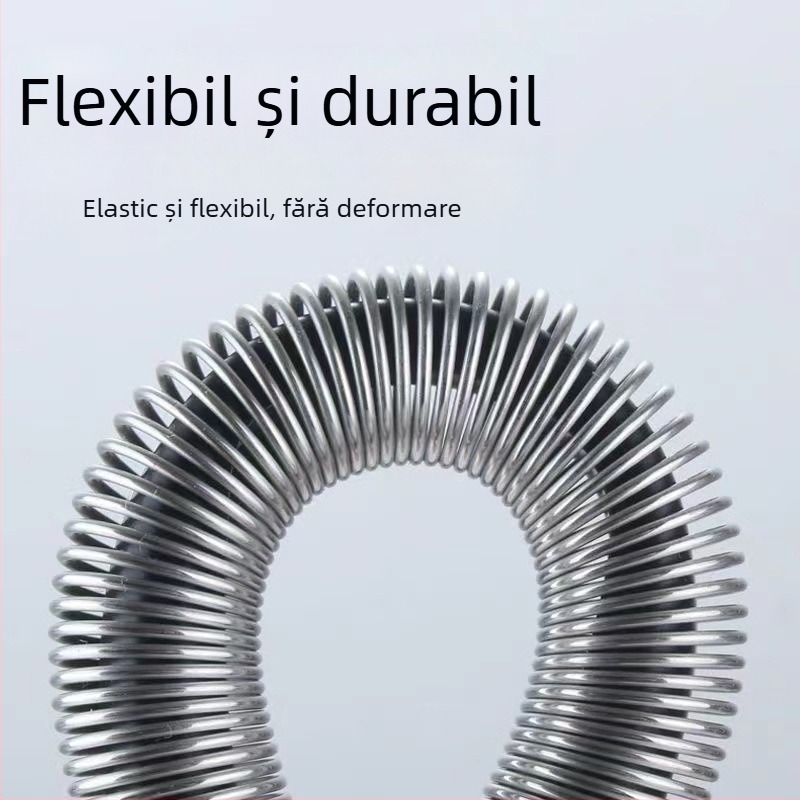 Furtun de duș din oțel inoxidabil 304 pentru baie, 1,5–2 m, extins, protecție împotriva exploziei