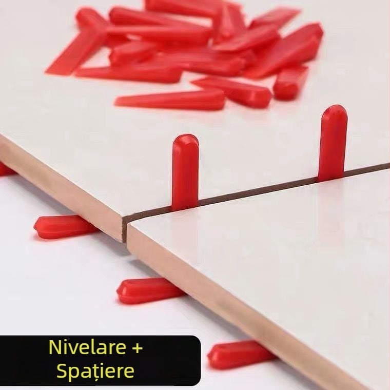 Distanțiere pentru plăci, nivelator și unelte de reglare a rosturilor