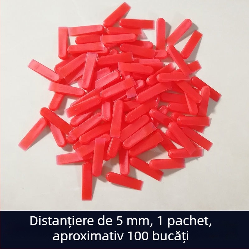 Distanțiere pentru plăci, nivelator și unelte de reglare a rosturilor