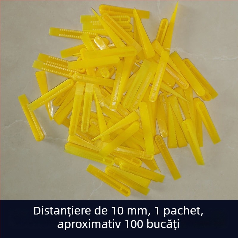 Distanțiere pentru plăci, nivelator și unelte de reglare a rosturilor