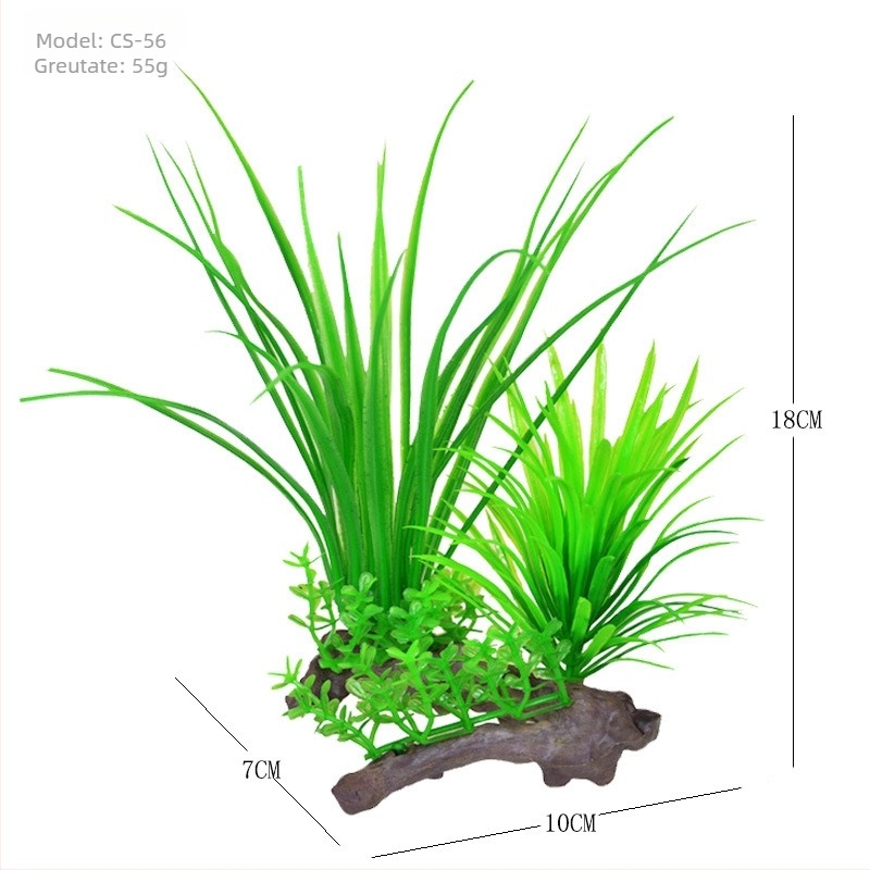 Plante acvatice artificiale din plastic pentru amenajarea acvariului