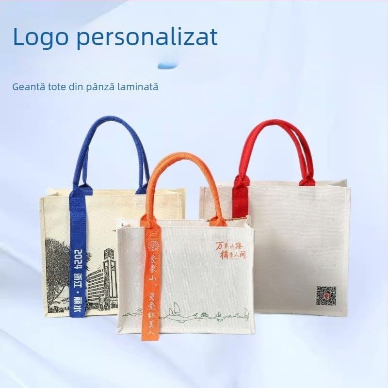 Geantă din pânză laminată, Geantă Tote cu panglică, Geantă cu fermoar, Geantă cu șnur, Geantă Tote din bumbac, Geantă din plasă, Geantă de catifea
