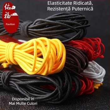 Foaie elastică cu nucleu de 0,6–1,5 mm pentru brățară, mărgele cu stea și lună, Bodhi semințe, Phoenix-eye mărgele și mărgele din santal cu frunză mică