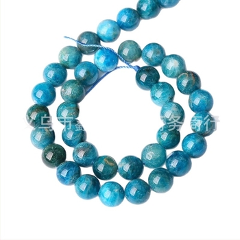 Mărgele albastre din apatite, rotunde, 8 mm – componente pentru bijuterii DIY