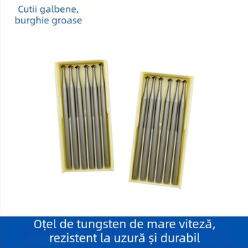 Vârf cu ax de 2,35 mm, vârf gros în formă de UFO pentru sculptură jade, bijuterii, prelucrare lemn, gravură metal DIY și freză