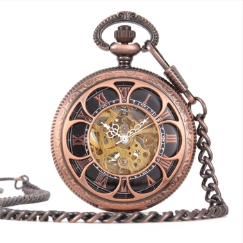 Ceas de buzunar mecanic mare, capac rabatabil, stil antic