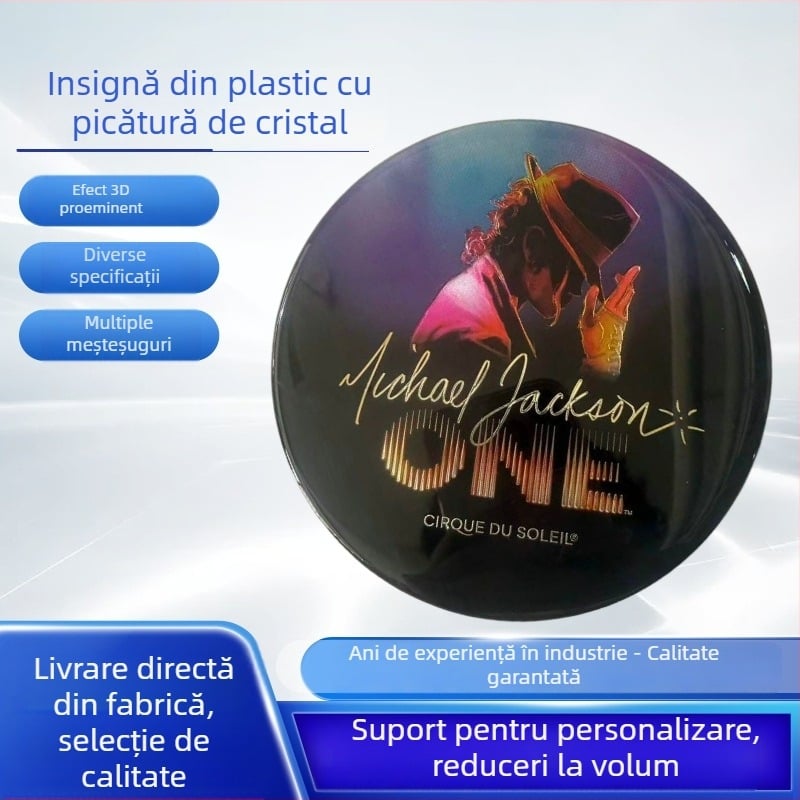 Etichetă din plastic cu acoperire epoxidică, etichetă autoadezivă transparentă imprimată