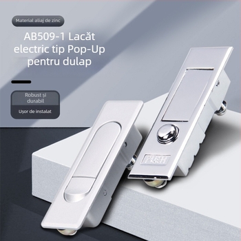 MS503 Încuietoare pentru uși de dulapuri electrice, cu buton punct și mecanism pop-up