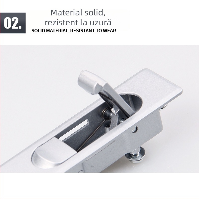 MS503 Încuietoare pentru uși de dulapuri electrice, cu buton punct și mecanism pop-up