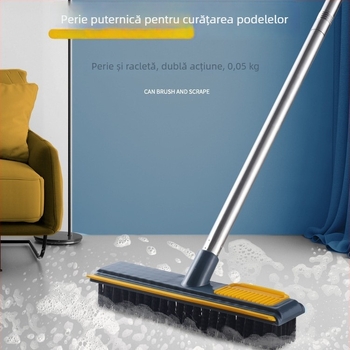 Perie de podea cu mâner lung pentru rosturi de plăci și podele din baie, set de 60 bucăți