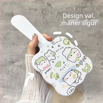 Apple Meow oglindă de mână cu pieptene - oglindă compactă de machiaj