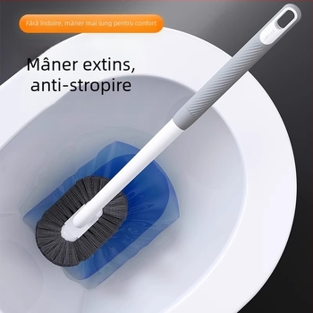Perie de toaletă pentru uz casnic, mâner lung, peri moi, montată pe perete, lungime extinsă