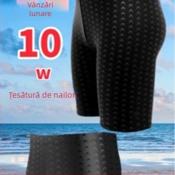 Pantaloni scurți de înot pentru bărbați din sharkskin impermeabili, respirabili, uscare rapidă, croială lejeră, mărime XL