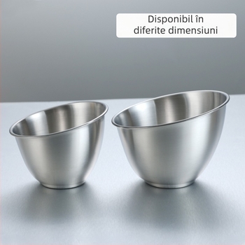 Vas de salată din oțel inoxidabil, margine înclinată, pentru restaurante cu barbecue coreean și hot pot