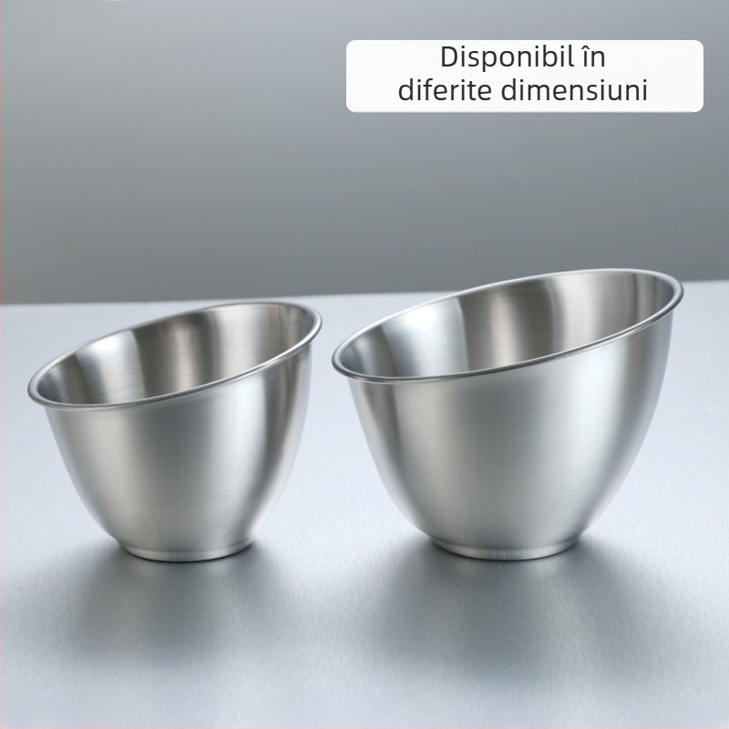Vas de salată din oțel inoxidabil, margine înclinată, pentru restaurante cu barbecue coreean și hot pot