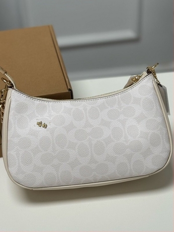 Geantă de femei cu imprimeu vintage și lanț, mică, potrivită pentru purtare pe umăr sau crossbody, utilizare zilnică.