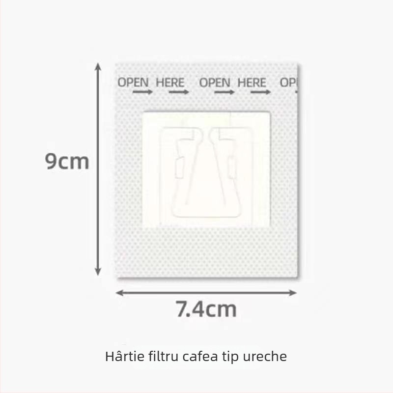 Filtre de cafea din hârtie, o singură folosință, cu pâlnie de plasă pentru pour-over