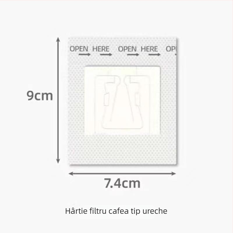Filtre de cafea din hârtie, o singură folosință, cu pâlnie de plasă pentru pour-over
