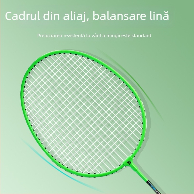 Junde 180 aliaj de fier – rachetă de badminton durabilă pentru adulți și copii