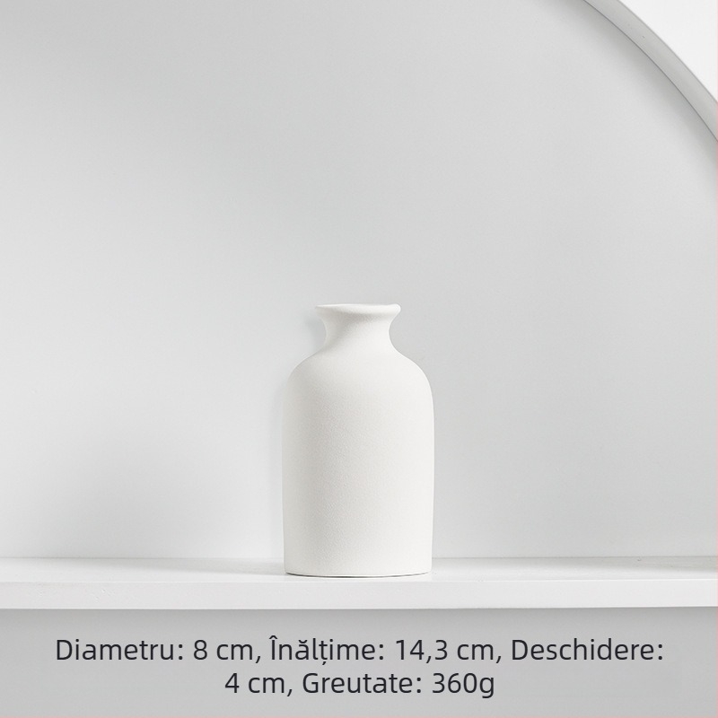 Vază ceramică Longli Porcelain – design modern minimalist pentru casă