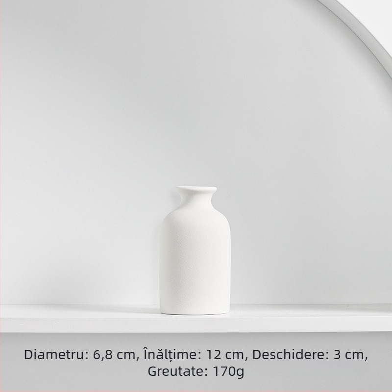Vază ceramică Longli Porcelain – design modern minimalist pentru casă