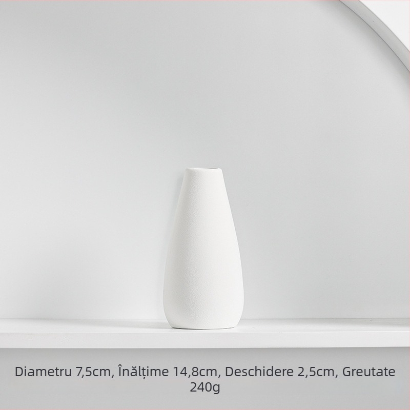 Vază ceramică Longli Porcelain – design modern minimalist pentru casă