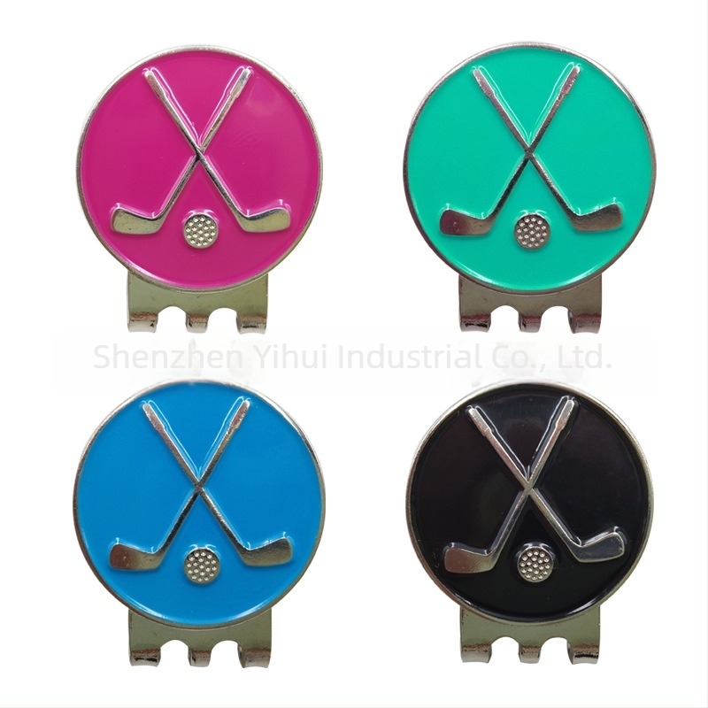 Clip magnetic detașabil pentru șapca de golf cu marcator de minge
