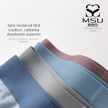 MSU boxeri pentru bărbați din modal, plus size, talie înaltă, respirabili