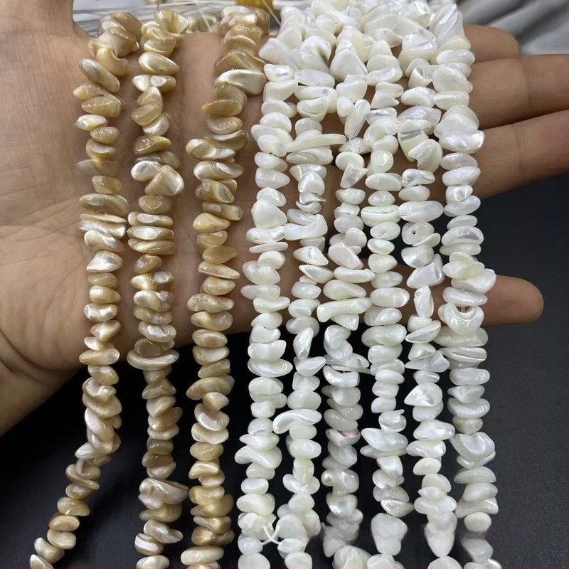 Concha naturală de melc potcoavă, 8–11 mm, distanțiere pentru bijuterii DIY – colier și brățară