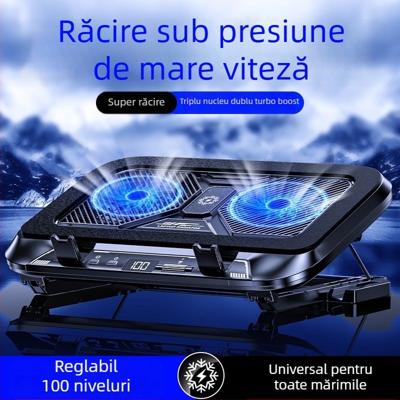 Radiator pentru laptop Z36C cu răcire prin aer sub presiune, suport de gaming cu ventilatoare turbo duale