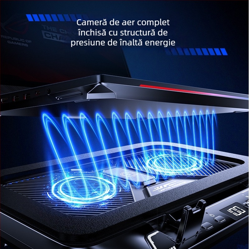 Radiator pentru laptop Z36C cu răcire prin aer sub presiune, suport de gaming cu ventilatoare turbo duale
