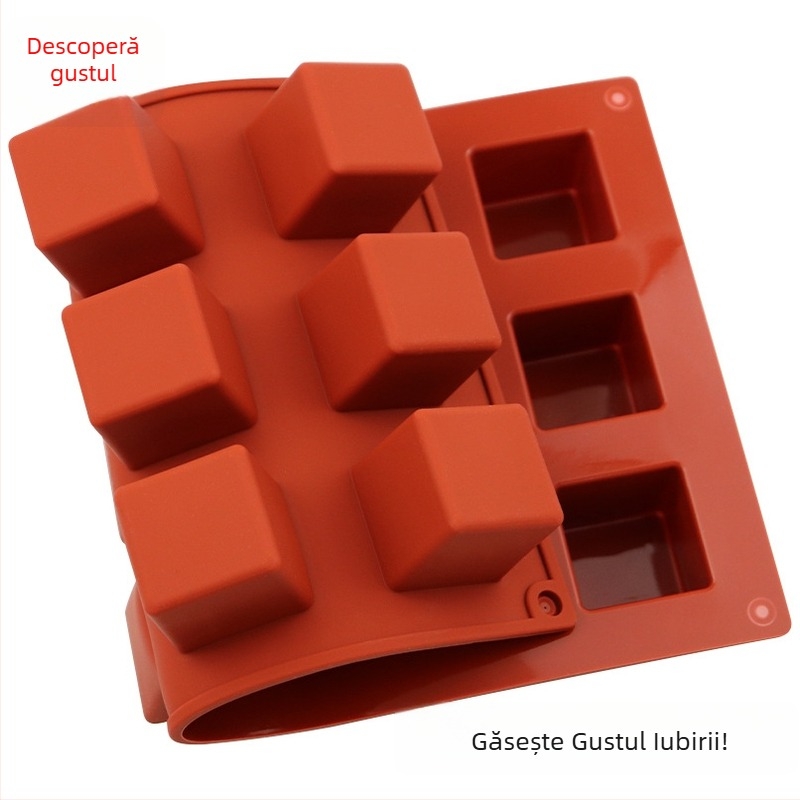 Formă din silicon cu 15 cavități, cub 3D pentru tort mousse și ciocolată