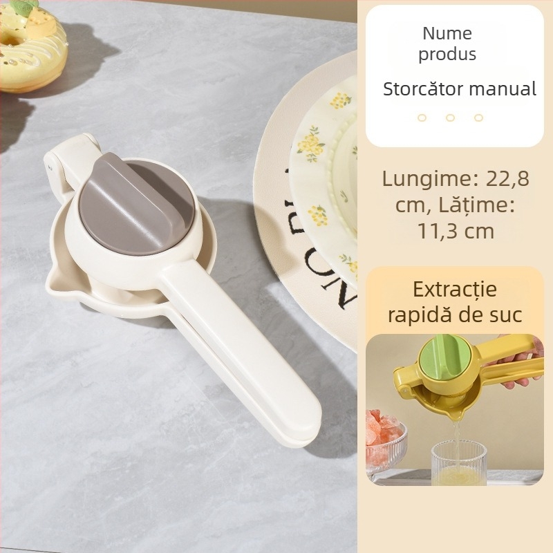 Stoarcător manual de fructe și lămâi, din plastic, pentru bucătărie, utilizare casnică