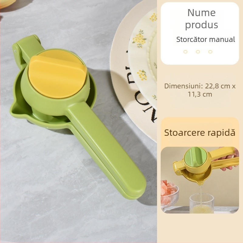 Stoarcător manual de fructe și lămâi, din plastic, pentru bucătărie, utilizare casnică