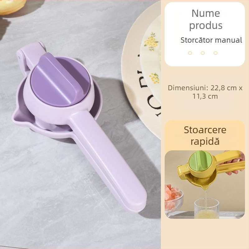 Stoarcător manual de fructe și lămâi, din plastic, pentru bucătărie, utilizare casnică