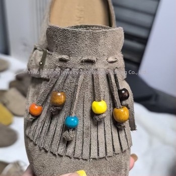 Mărgele din lemn colorate cu gaură mare, design în formă de mori de vânt, pentru bijuterii DIY și accesorii pentru pantofi și haine