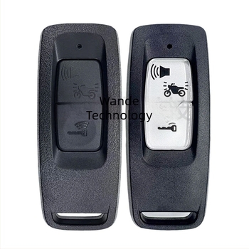 Cheie de telecomandă aftermarket pentru Honda K1Z motocicletă, cip ID47, 433 MHz, negru și alb, cu două taste.