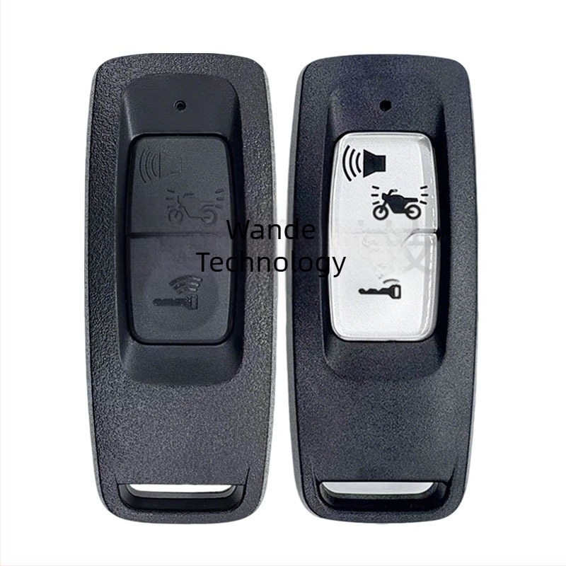Cheie de telecomandă aftermarket pentru Honda K1Z motocicletă, cip ID47, 433 MHz, negru și alb, cu două taste.