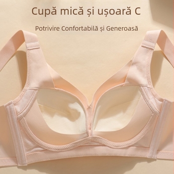 2516 Sutien push-up din satin de lux, fără cusături, cu suport lateral, cupă 3/4, cupe din nylon