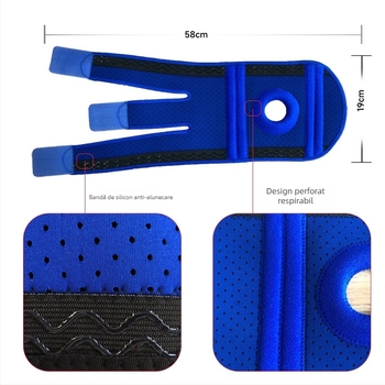 Genunchi de neopren pentru sport şi drumeţii, curea patelară şi protecţie pentru genunchi la alergare
