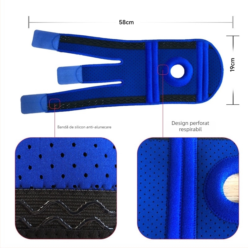 Genunchi de neopren pentru sport şi drumeţii, curea patelară şi protecţie pentru genunchi la alergare